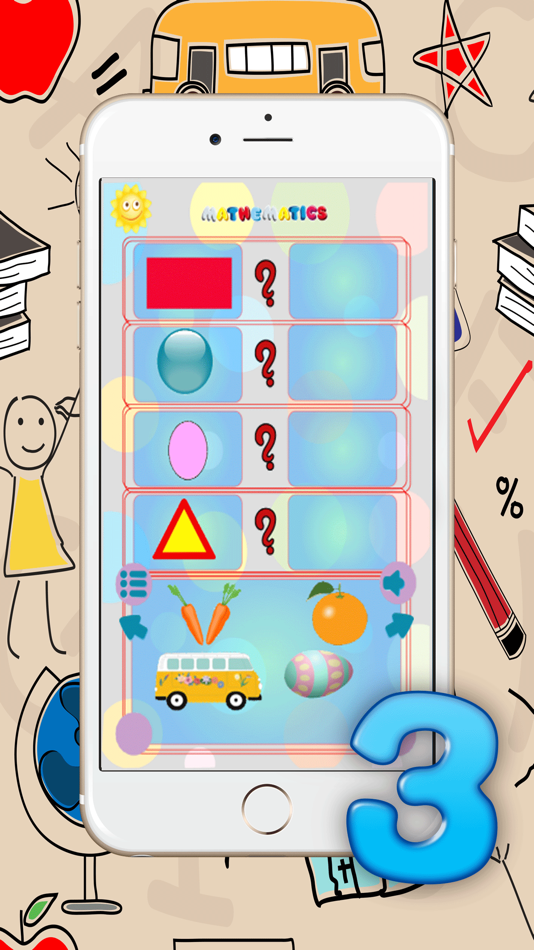 #2. 123 Mathematics : Learn numbers shapes and relation early education games for kindergarten (iOS) Podle: Natthaya Sutthitham