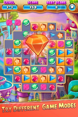 Jewels Sweet Worl- Puzzle Game Jem screenshot 2