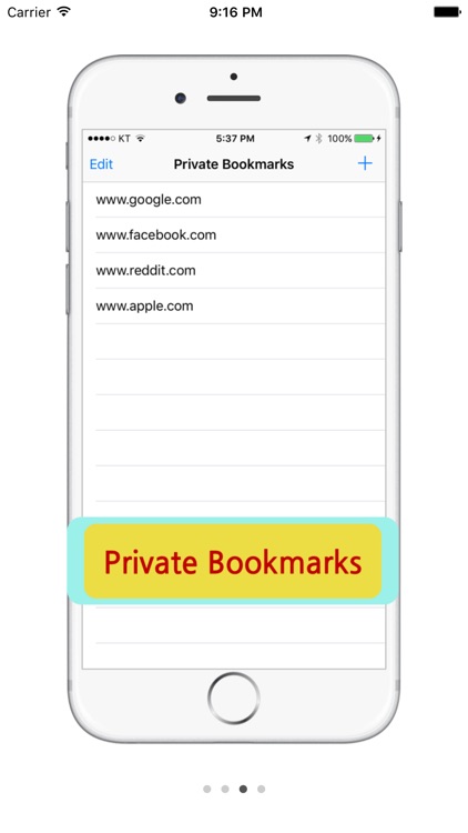 Private Bookmarks - Manage Secret Bookmarks