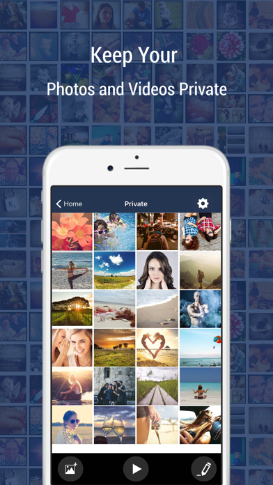 Screenshot #1 pour Photo+Video Locker FREE - Personal Private Picture & data Vault Manager