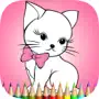 The Kitten Coloring Book HD: Learn to color and draw a kitten, Free games for children