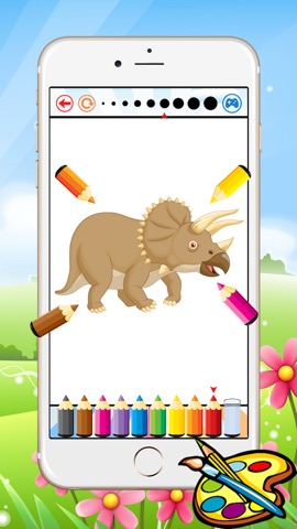 恐竜ドラゴンのぬりえ - 子供のための無料のゲームを描く、ディノペイントと色のゲーム良いですのおすすめ画像5
