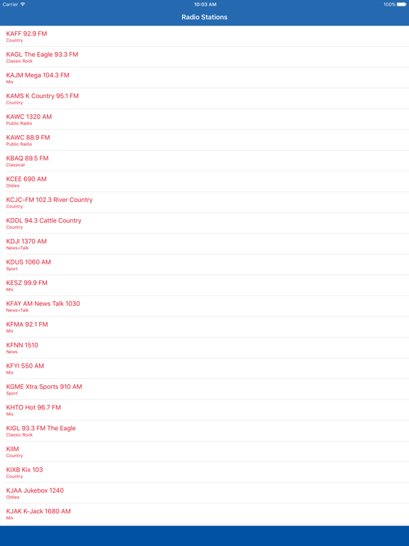 Screenshot #4 pour Radio Arizona FM - Streaming and listen to live online music, news show and American charts from the USA