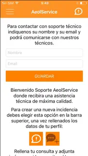 soporte aeolservice iphone capturas de pantalla 1