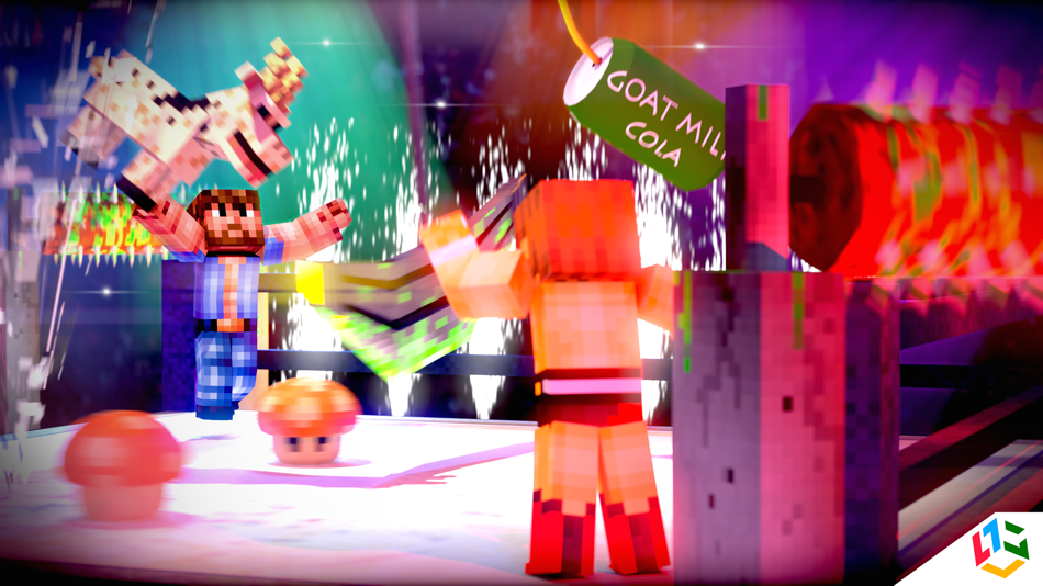 #1. Block Wrestling Mania 3D - FREE Endless Wrestle Game in Cube world (iOS) Podle: LumiNet Kft.