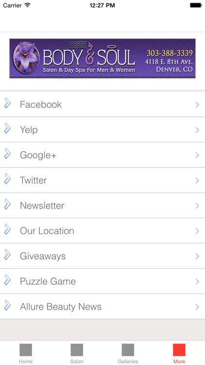 Body and Soul Salon App