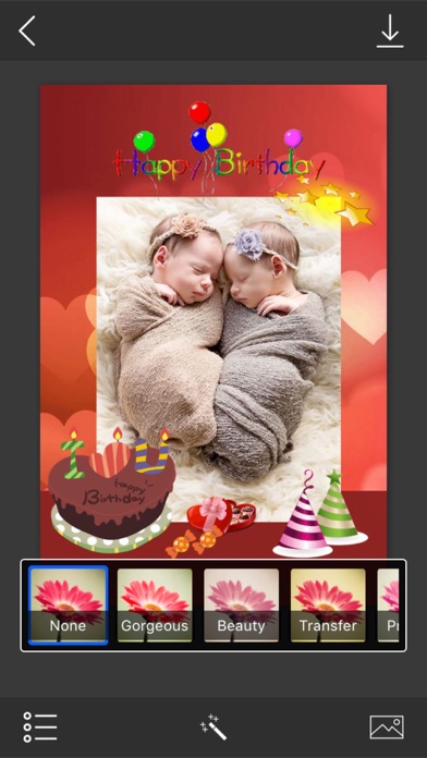 Screenshot #3 pour Birthday Greeting Cards - Instant Frame Maker & Photo Editor