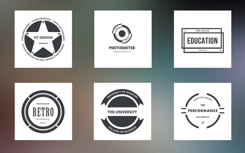 badges design for adobe illustrator iphone screenshot 3