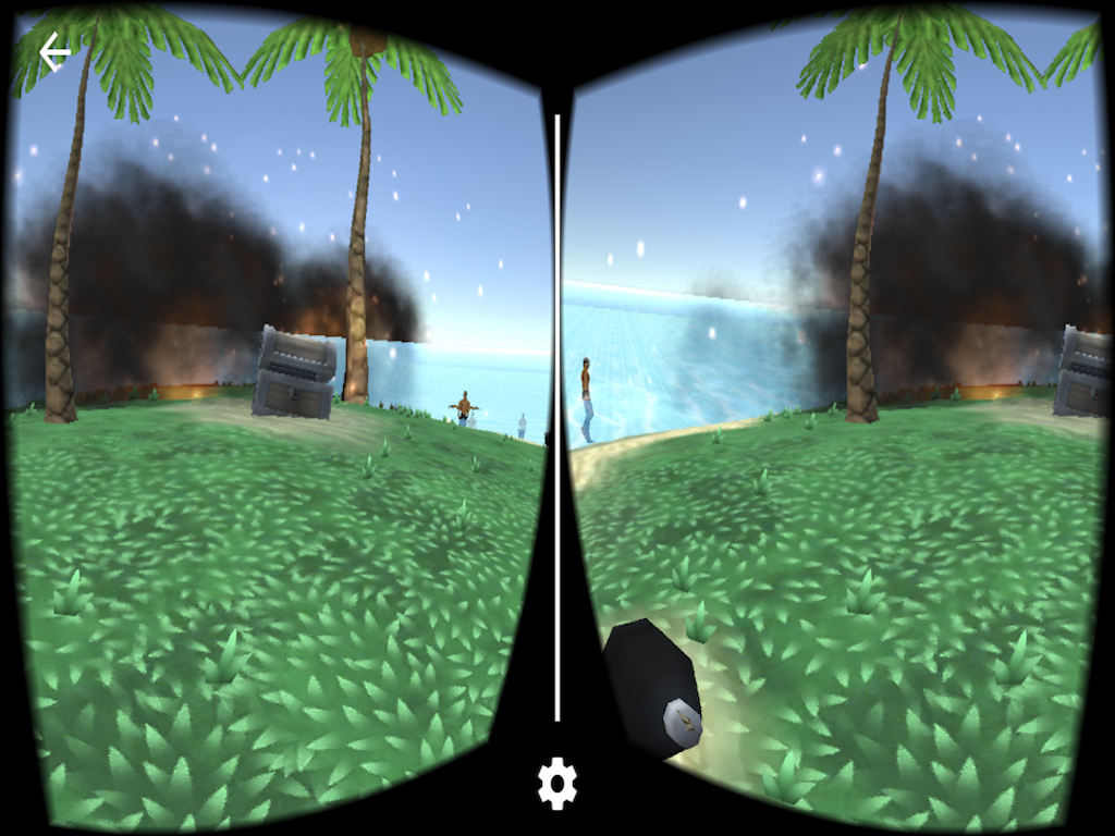 VR Desert Island for Google CardBoard screenshot 7
