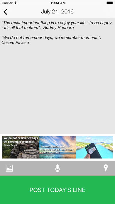 Screenshot #3 pour Line A Day- Journal, Highlights, Memories
