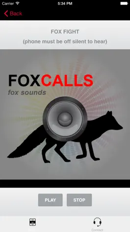 Game screenshot REAL Fox Sounds and Fox Calls for Fox Hunting (ad free) BLUETOOTH COMPATIBLE hack