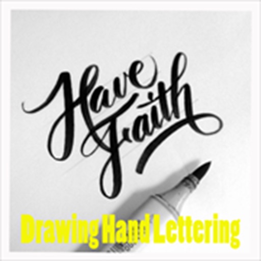 Hand Lettering Drawing icon