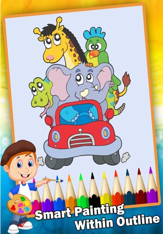 Cartoon Coloring Book - Free Coloring Book For Kids screenshot 2
