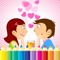 Valentine Day Coloring Book - All In 1 Drawing, Paint And Color Games HD For Good Kid