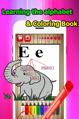 ABC Vocabulary Coloring Book Learning Grade 1-6 screenshot 2
