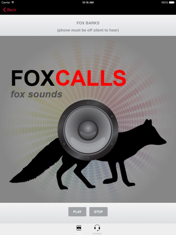 REAL Fox Sounds and Fox Calls for Fox Hunting - BLUETOOTH COMPATIBLE screenshot-0