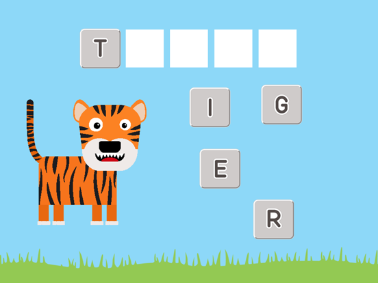 My First Words Animal - Easy English Spelling App for Kids HD iPad screenshot