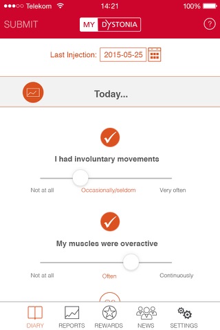 MyDystonia screenshot 2