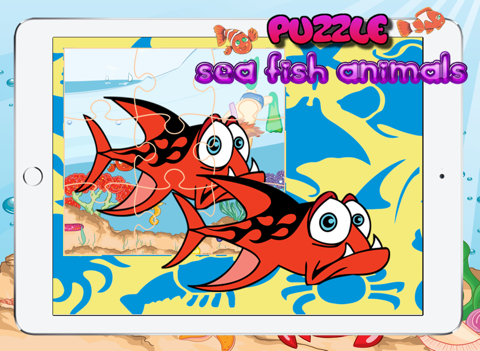 Toddler Sea Fish Jigsaw Puzzle Activity Educational Games Entertainment