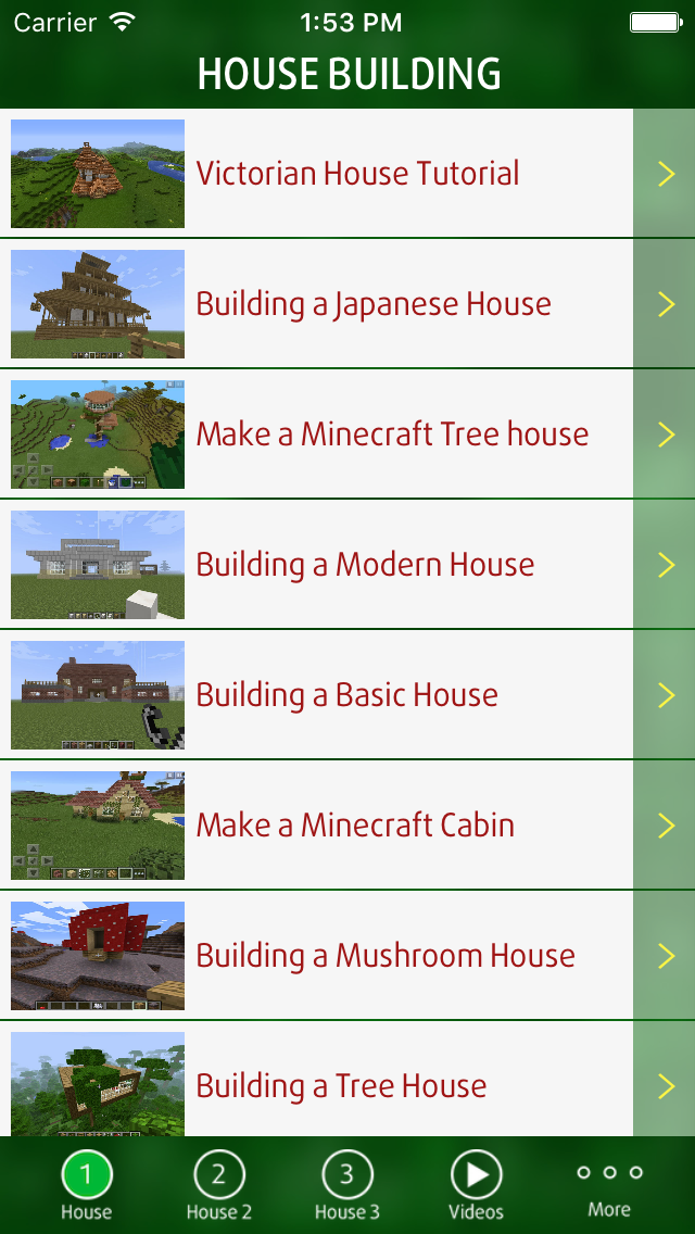 Guide for Building House - for Minecraft PE Pocket Edition