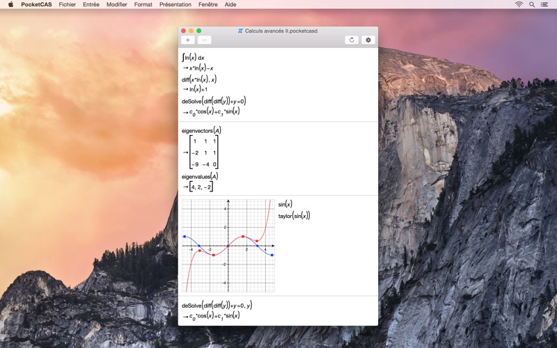Screenshot #3 pour Mathématiques avec PocketCAS