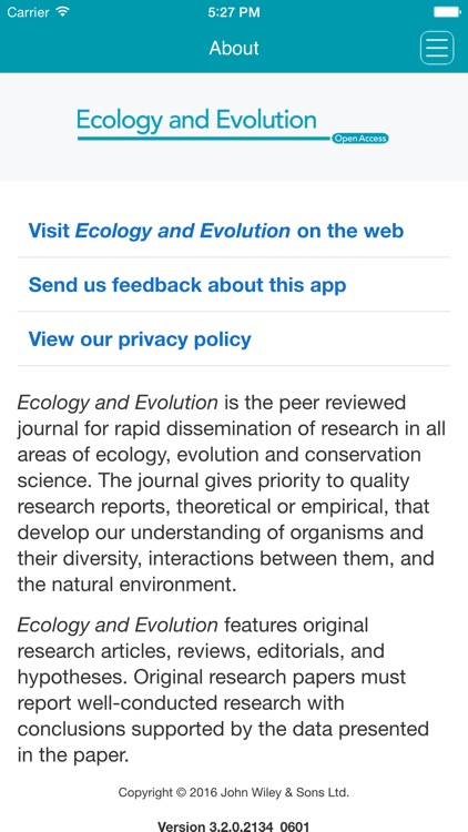 Ecology and Evolution