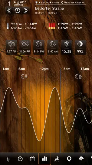 Screenshot von Jäger Hilfsmittel – Beste Jagdzeiten Kalender auf dem iPhone 2