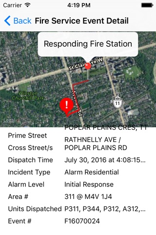 TorontoFire screenshot 2