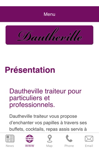 Dautheville Traiteur screenshot 2