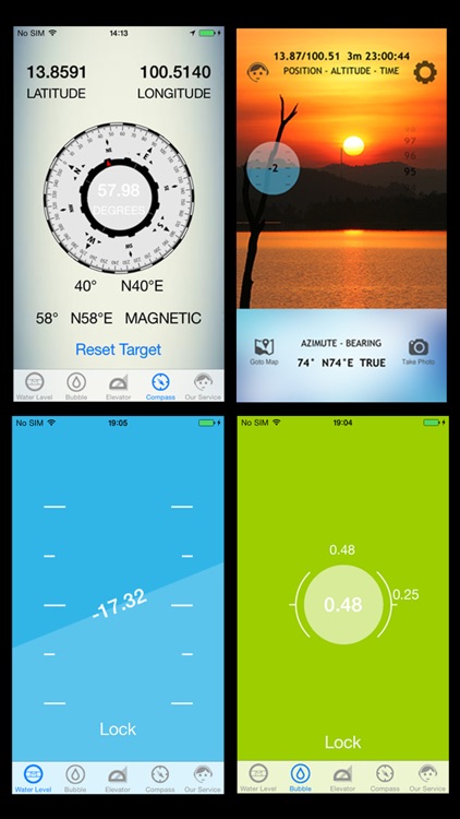 smart tool : clinometer + water level + compass + range finder + tape and map measure