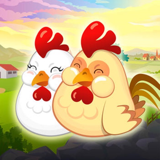 Chicken vs. Eggs ™ - simple and fun chicken bird dropping eggs and catching arcade game icon