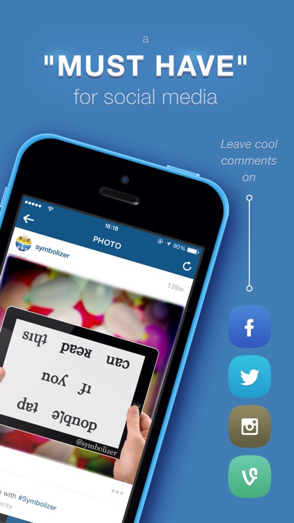 Symbolizer Fonts Keyboard with Fancy Emoji Symbols for Facebook and Instagram screenshot-3