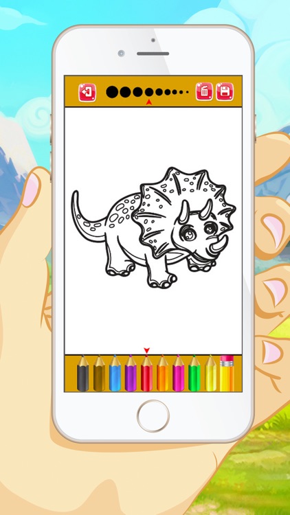 Dinosaur Coloring Book - Educational Coloring Games For kids and Toddlers
