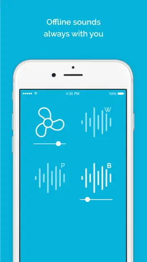 Captura de pantalla de Noisli en iPhone 5