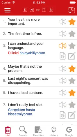 Game screenshot English - Turkish Common Phrases mod apk