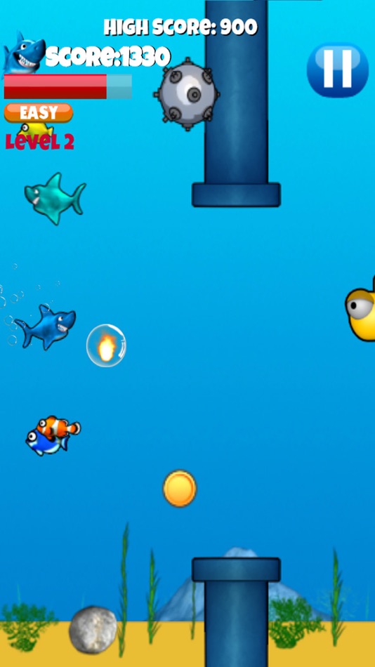 #3. Jumpy Shark - Underwater Action Game For Kids (iOS) 由: Volkan Kutlubay