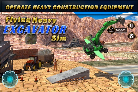 Flying Heavy Excavator & Concrete Sand Transporter Tractor Truck screenshot 3