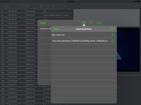 Sub Edit HD - play & edit subs screenshot 3