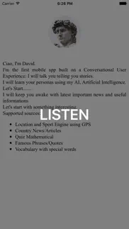david: your personal teacher and news vocal reader iphone screenshot 2