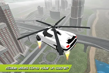 Vuelo del helicóptero del coche futurista Rescate simulador de v