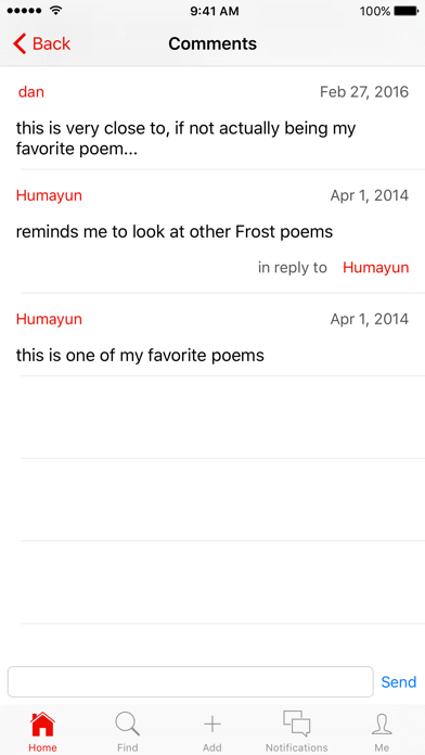 PoemBrew iPhone screenshot 4 - Social Networking app