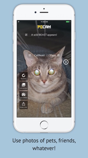PoCam: Create images capturing your friends and pets for Pok(圖3)-速報App