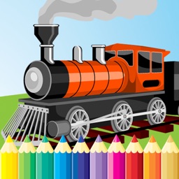Entraîner Coloring Book Pour Kid - dessin du véhicule jeux gratuits, la peinture et la couleur bonne