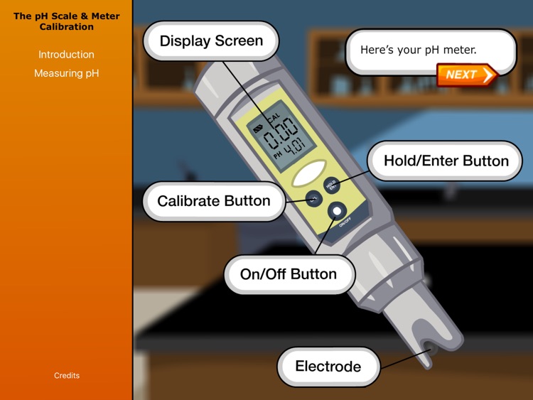 Virtual Labs pH Scale and Meter Calibration by Learning Games Lab, NM State University