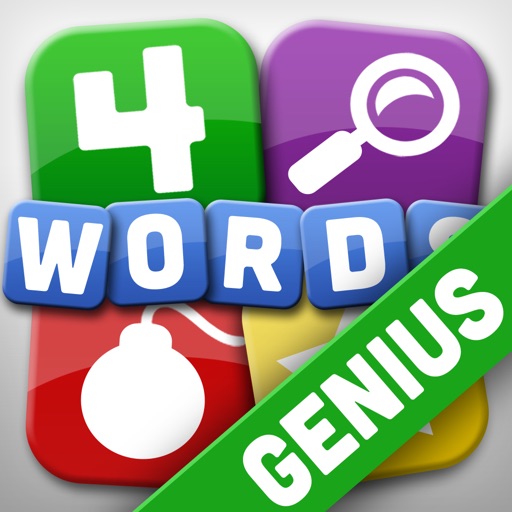 4 Words Genius - SAT and GRE Word Trainer Game iOS App