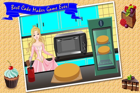 Princess Birthday Cake Maker Cooking Game - Make Your Own Cake screenshot 3