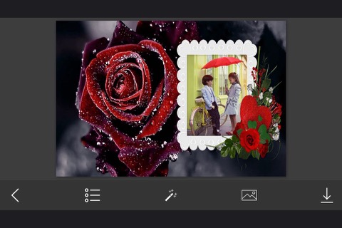 Rose Flowers Photo Frame - Make Awesome Photo using beautiful Photo Framesのおすすめ画像1