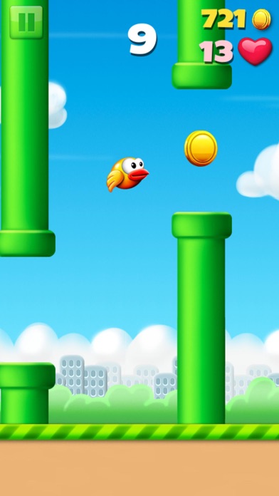 Screenshot #1 pour Oiseau qui saute, vole & tombe