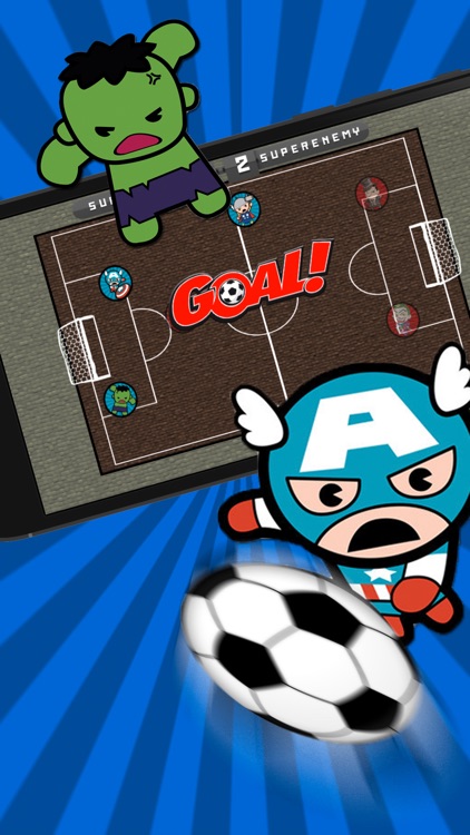 Super Hero Soccer - Free Sport Games for Kids kick for Goal
