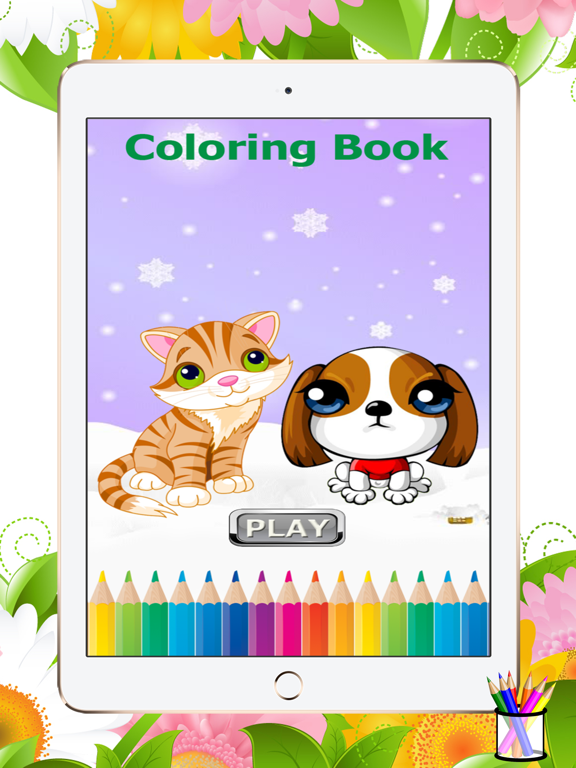 Cat&Dog Coloring Book-Learn Drawing and Painting For Kids